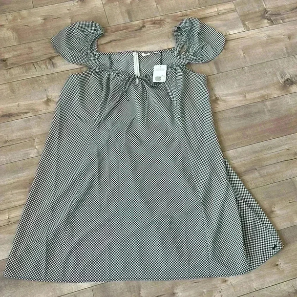 NWT LEVI'S Women's Misha Checkered Flutter-Sleeve Skater Dress Sz 4X - Picture 4 of 9